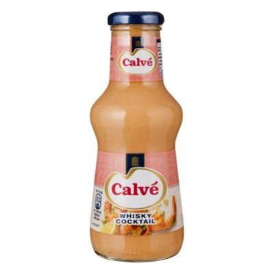 Calvé Saus fles whisky cocktail